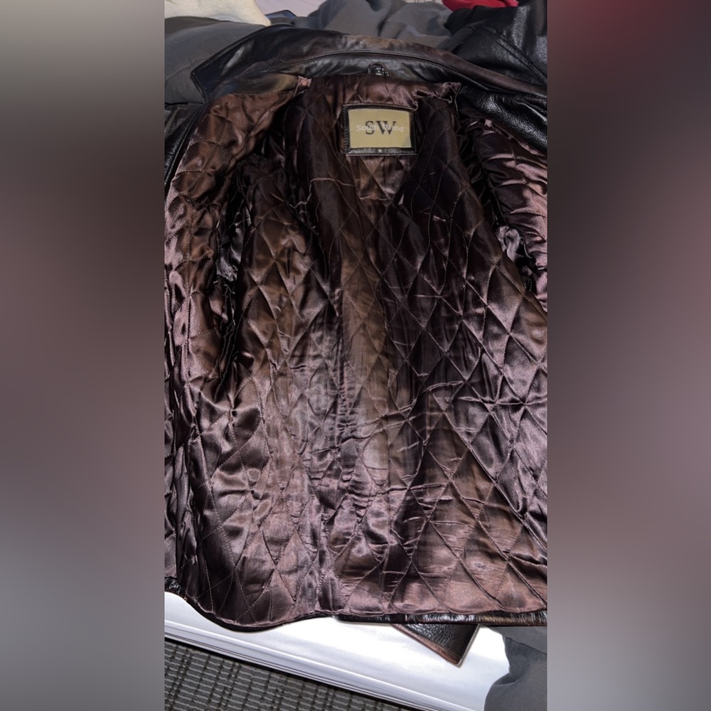 South wind leather jacket